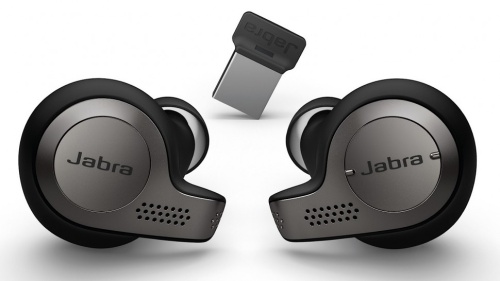 Гарнитура Jabra Evolve 65t, Titanium Black, Bluetooth, Link 370, MS(6598-832-109)